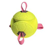 Pet Chew Sphere - Playful Tug Accessory for Dogs | Engaging Fetch Toy with Rope Attachment & Resilient Material for Birthday Treats, Puppy Development, Teeth Strengthening, Physical Activity