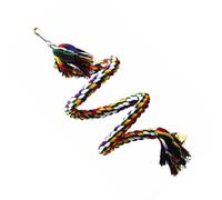 Pet Chewing Toy Spiral Hanging Cotton Birdhouse Bite Swing Rope Flexible Climbing Pendant Training Toys Outdoor