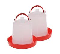 Pet Chicken Feeder Waterer With Portable Handle Auto Poultry Water Drinker Baby Chick Waterer 1.5L Water Container Pet Supplies For Puppys Boys