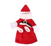 Pet Christmas Costume Comfortable Cotton Clothes for Dog Cat Soft Hat for Role Play on Christmas Day for Lovely Pets XS-XL (L)