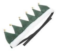 PET Christmas Scarf Adjustable Polyester Neck Ornament for Winter Season | Green Color, Comfortable Tie Fit, for Puppies and Little Cats at Parades
