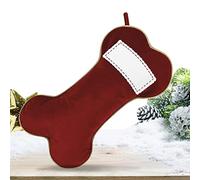 Pet Christmas Stockings - Holiday Stockings, Extra Large Dog Bone Shaped Christmas Stockings | Festive Socks and Bags for Creating Christmas Cheer, Jute Christmas Bags Ideal for Dogs and Cats