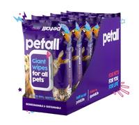 Pet Cleaning Wet Wipes 300 (6 x 50) Extra Large Thick Wipes - Hypoallergenic Pet Wipes - Biodegradable Pet Wipes - Dog Wipes - Puppy Wipes - Cat Wipes - Wipes For All Pets - Fragrance Free - With Aloe