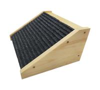 Pet Climbing Ladder Aid - Gray Animal Steps, Canine Sofa Ascent, Cat Mobility Booster, Senior Access Helper | Steady Step Gray Structure Enabling Older Companions Reaching Elevated Seating Areas