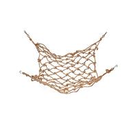 Pet Climbing Rope Net Bird Natural Rope Bridge Small Animals Hanging Bed Hammock Swing Ladder Habitat Decorative Bird Storage Container Metal