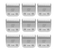 Pet Clipper Blade 5F,Compatible for Oster,A5,Compatible for Wahl,KM Series Removable Dog Grooming 1/4 Inch 6.3mm Cut Length Snag-Free Blade(9pcs)