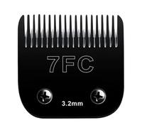 Pet Clipper Blade NO.10 NO.15 4FC 5FC 7FC,Compatible for Wahl,KM Series,Compatible for Andis,Black Dog Grooming Removable Smooth-Cut Blade(Black3.2mm)