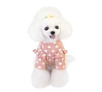 Pet clothes autumn winter winter pet clothes love bottoming shirt Winter Dog Clothes for Medium Dogs Girl (Pink, XXL)