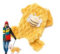 Pet Clothes for Small Medium Dogs Autumn Winter Warm Coat with Cartoon Bee Pattern Full Cold Weather Dog Costume for My