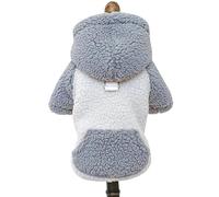 Pet Clothes Warm Fleece Brushed Sweatshirts for Small Dogs, A XS | Korean Sweater Cold-Resistant Lamb Wools Tractions for Small Dogs Puppies, Warm Pet Apparel Jackets for Cold