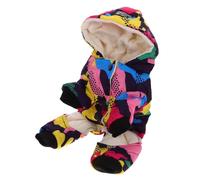 Pet Clothes Warm Hoodies Camo Hoodie Coats Puppy Clothes for Small Dogs Girl Dog Warm Apparel Winter Hoodie Dog Dress Pe (1 M)