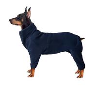 Pet Clothes Winter Pet Clothing Large And Small Dogs Autumn And Winter Warm Clothing Solid Color Thickened Zipper Wrap Clothes Outdoor Warmth Pet Clothes For Small Dogs Navy S