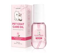 Pet Coat Care Oil, Cherry Blossom & Squalane Extract | Luster Enhancing Elixir, Radiant Shine & Protective Coating; Professional Silk Gloss Finish for Dull Coats, Non-Greasy, Dogs Cats, 55ml
