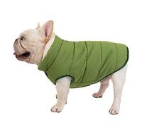Pet Coat Dog Coat Cold Weather Pets Apparel Warm Padded Vest Dog Jacket Sweater Pet Warm Jacket Outdoor Cosy Cat Clothes Puppy Clothes Cat Winter Lined Coat,Hair Free Pet Winter Vest Green M