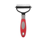 Pet Coat Grooming Comb, Convenient Fur Remover Brush Fit For All Sized Dogs And Cats(Grey)
