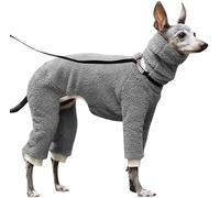 Pet Coat Winter Clothes Stand Collar Greyhound Coat Gree Dog Small Medium Dog Jacket,2XL,Grey