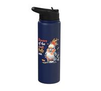 Pet Cockatiel Keepers Beware of The Small Fluffy Cockatiel Stainless Steel Insulated Water Bottle