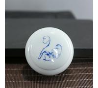 Pet Coffin， Mini Ceramic Urn With Chinese Zodiac Design For Human Ashes Keepsake(Monkey)