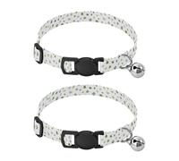 Pet Collar 2 Pcs Little Turtle Puppy Neckband Cat Collars Quick Release with Anti-Lost Bell Round Dog Collar