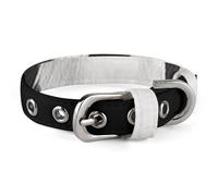 Pet Collar, Animal Funny Cow Head Black White Print Stylish Pet Accessory Fashion Pet Collar Adjustable Pet Collar Lightweight Pet Collar