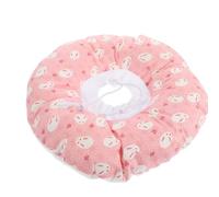 PET Collar Anti Lick and Scratch for Cats and Dogs | PP Cotton Soft Ring, Adjustable 13-38cm Sizes, Pink Finish, for Sterilization and Abdominal Injuries