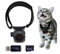 Pet Collar Camera & Cat Collar Camera with 64gb Sd Card,Spy Camera Hidden Camera ,Dog Tracker Collar,Motion Detection Records 1080p Video & Infrared Night Vision Functionality for Indoor/Outdoor.