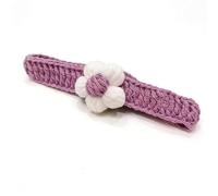 Pet Collar, Featuring a Fashionable, Three-Dimensional Floral Design. Hand-Crocheted With a Quick-Release Buckle, Suitable for Small Dogs, Kittens, and All Types of Miniature Puppies (G)
