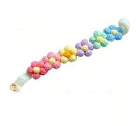 Pet Collar, Featuring a Fashionable, Three-Dimensional Floral Design. Hand-Crocheted With a Quick-Release Buckle, Suitable for Small Dogs, Kittens, and All Types of Miniature Puppies (D)