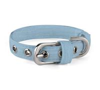Pet Collar, Flowers Light Blue Wood Print Adjustable Pet Collar Lightweight Pet Collar All-season Pet Collar Soft Pet Collar Cute Pet Collar