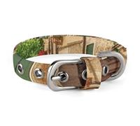 Pet Collar, Italy Street Print All-season Pet Collar Soft Pet Collar Cute Pet Collar Lightweight Pet Collar Stylish Dog Collar