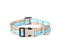 Pet Collar Pet Striped Polyester Dog Leash Adjustable Nylon Dog Collar Personalized(Blue 3,XL)