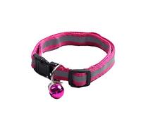Pet Collar Pets Reflective Collar With Bell Coated Nylon Webbing With Reflective Stripe Adjustable Collar Rosy Professional process