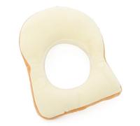 Pet Collar Plush Toast Slice Design Neck Protector Comfortable Soft Padded Adjustable Neckwear for Dogs Cats Cute Food-Shaped Costume Accessory (Toast,S)