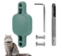 Pet Collar, Protective Case, Anti-Theft, Anti-Lost Cover for, Easy to Use, Pet Collar for All Widths (green)