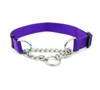 Pet Collar Reuseable Universal Replacement Washable Nonslip Adjustable Camping Walking Running Towing Choker Nylon Purple