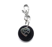 Pet Collar Shungite Charm - Natural 5G EMF Protection for Dogs, Cats - Anti-Anxiety, Calming, Immune System Boost, Healing, Black Crystal Stone L/XL