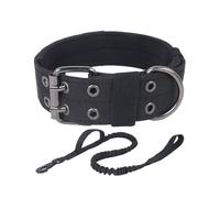 Pet Collar - Strong Nylon Adjustable Dog Collar with Lead, Heavy-Duty Traction Gear for Large Breeds, Secure Comfortable Fit for Exercise Walking Camping Obedience Training | Festive Indoor Accessorie