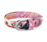 Pet Collar, Tropical Flowers Print Adjustable Pet Collar Lightweight Pet Collar All-season Pet Collar Soft Pet Collar Cute Pet Collar