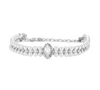 Pet Collar - Vintage Style Center Stone, Cute and Stylish Dog & Cat Collar for Small Dogs and Kittens, Size S-XS Adjustable (Crystal Center Stone)