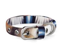 Pet Collar, Watercolor Cool Owl Head Print Adjustable Pet Collar Lightweight Pet Collar All-season Pet Collar Soft Pet Collar Cute Pet Collar