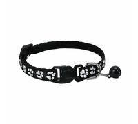Pet Collar With Bell Cartoon Footprint Colorful Dog Puppy Cat Accessories Kitten Collar Adjustable Safety Bell Ring Necklace Pet