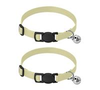 Pet Collars 2 Pack Lightweight Small Dog Collar Adjustable 10.6 to 17.1 Inches