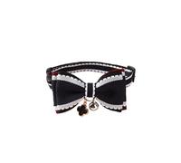 Pet Collars Cute Cartoon Bow Plush Collars Cat Collars With Bells And Metal Pendants For Cats And Puppies Kitten Accessories(Na)