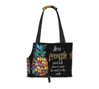 Pet-Colorful Fruit Pineapple print portable bag, lightweight and breathable, suitable for taking small pets out.