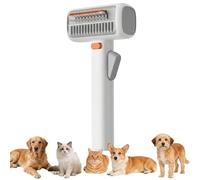 Pet Comb 2-in-1 Grooming Brush for Dogs and Cats Professional Undercoat Comb & Dematting Rake Gentle Removal of Tangles Hair Suitable for Long Haired and Short Haired Hair