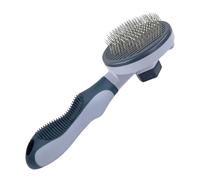 Pet Comb, Massaging Function, 20.2x7.5x5.8cm, Cat & Dog Self Cleaning Slicker Brush, Harmless D-eshedding Grooming Tool, Easy To Use, For Bath, Cleaning, Massaging, Shedding Control