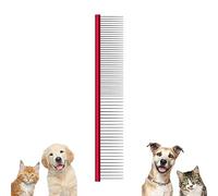 Pet Comb, Stainless Steel Teeth And Non-Slip Handle Pet Grooming Tool For Long/Short Hair Cats And Dogs To Remove Tangles, Knots, And Loose Hair Comb For Home Pet Grooming.