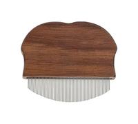Pet Comb | Wooden Curved Handle Cat Shedding Comb - Undercoat Grooming Brush Gnat Remover for Travel Small Breed Rabbit Bathing Large Kitten