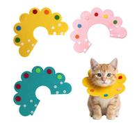 Pet Cone Collar, 3Pcs Cat Protective Collar After Surgery Anti-Bite to Stop Licking Protective for Small Pets