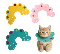 Pet Cone Collar, 3Pcs Cat Protective Collar After Surgery Anti-Bite to Stop Licking Protective for Small Pets
